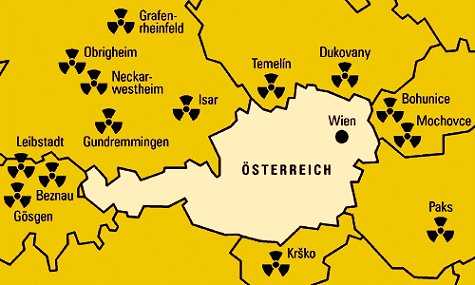 rund um österreich lauern die gefahren der atomkraft